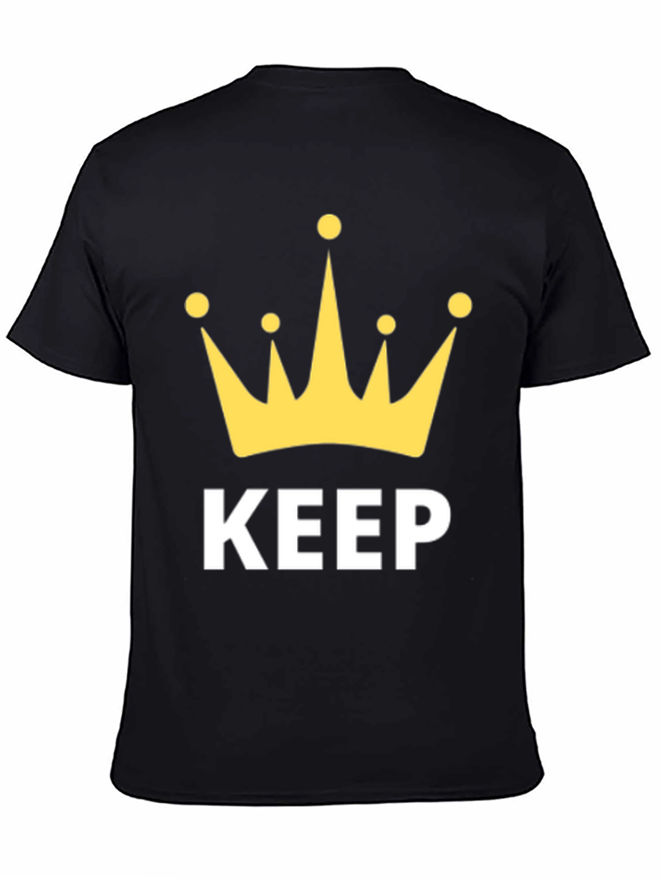 Keep Crowned Mens Black Graphic Tee