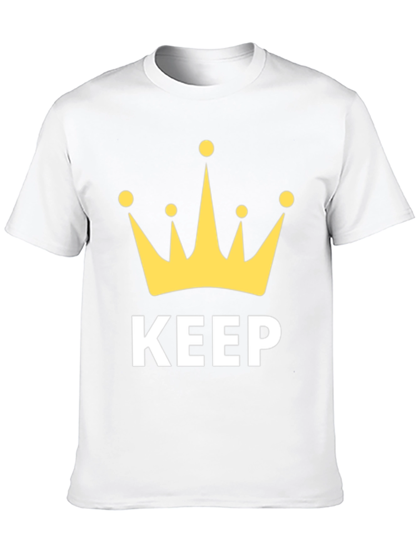 Keep Crowned Mens Black Graphic Tee