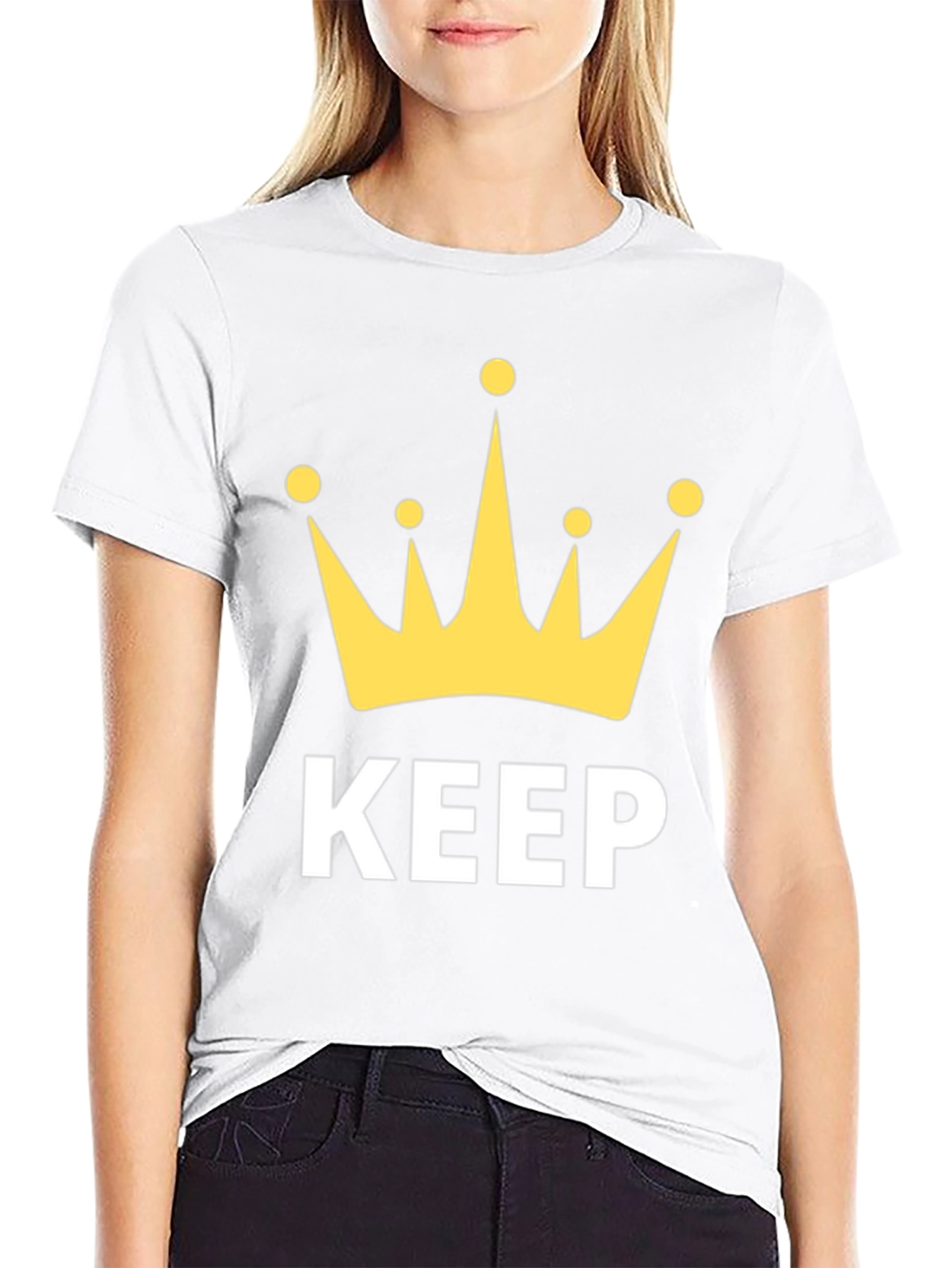 Keep Crowned Mens Black Graphic Tee