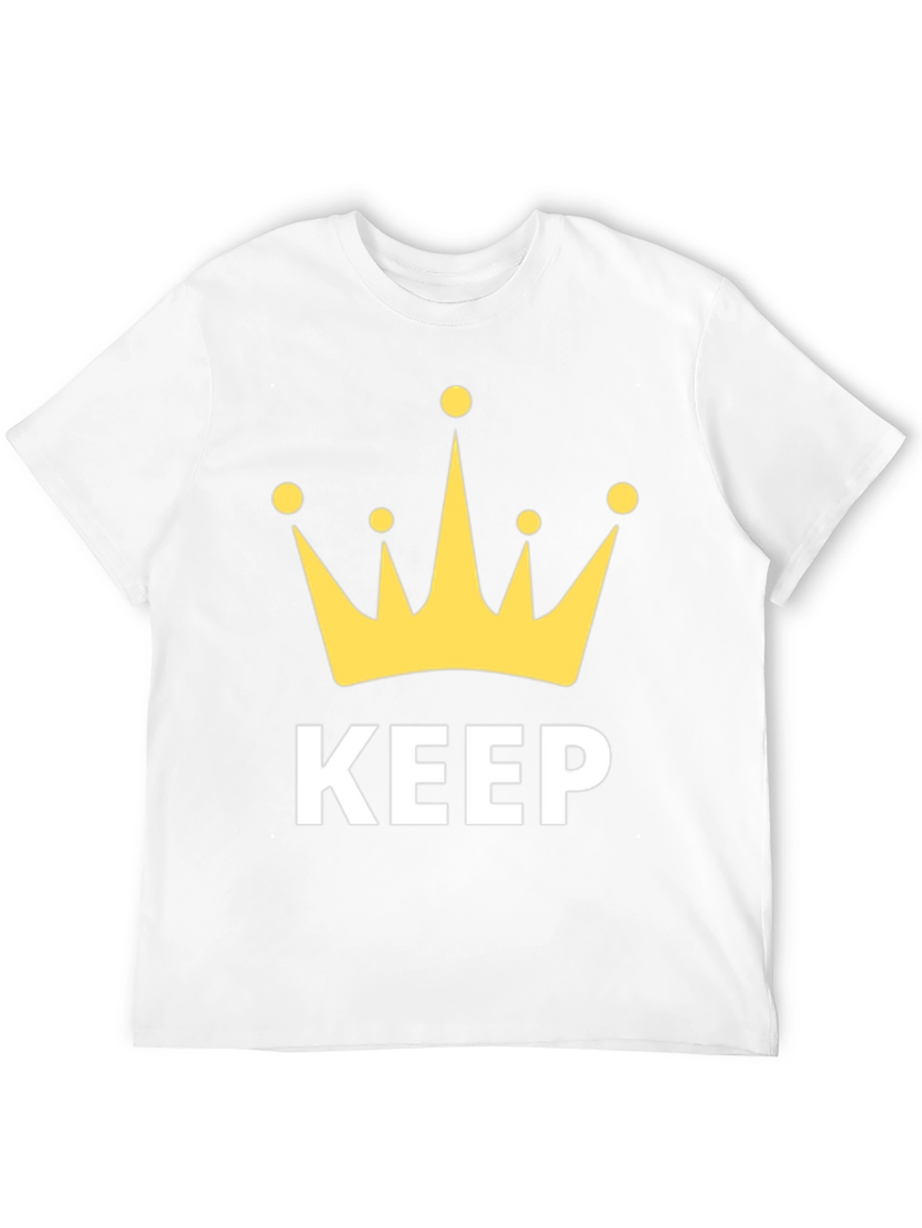 Keep Crowned Mens Black Graphic Tee