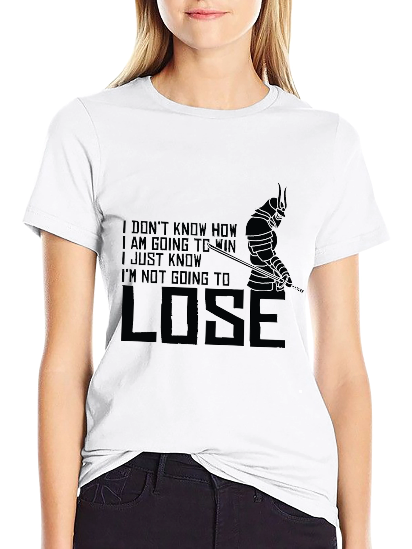 Samurai Warrior Motivation T-Shirt - Never Lose!