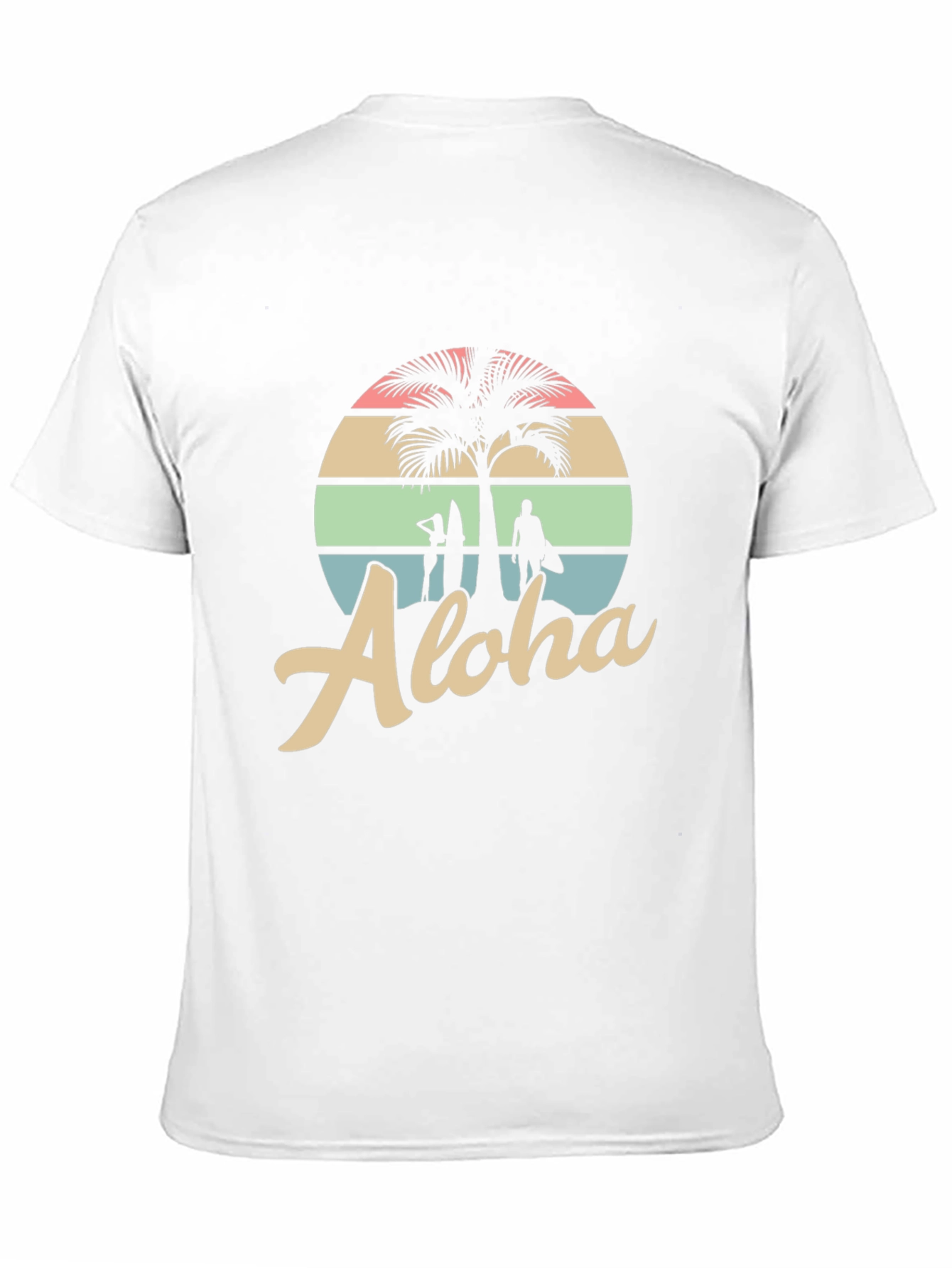 Aloha Palm Tree Graphic Tee - Hawaiian Style