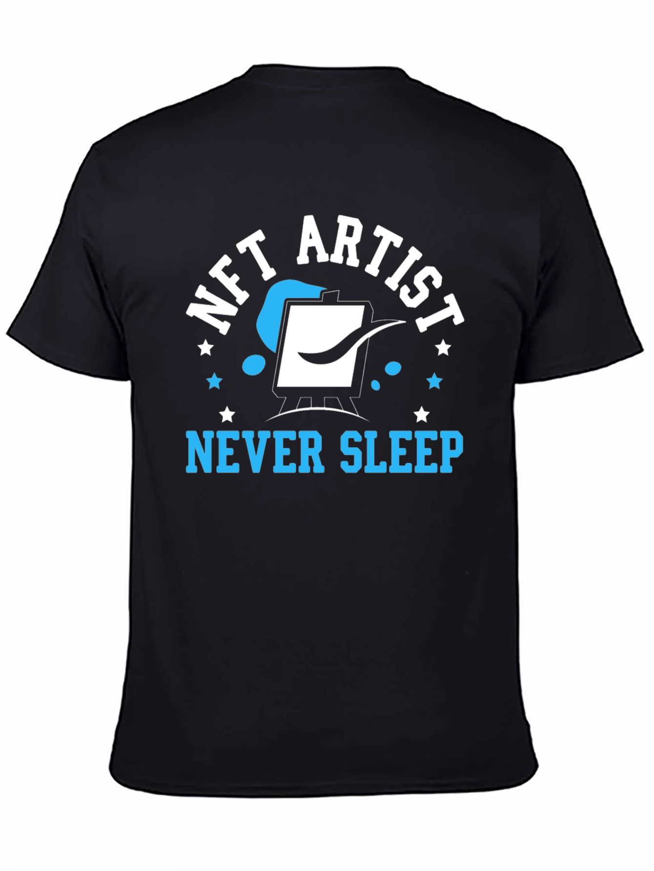 NFT Artist Never Sleep T-Shirt - Black