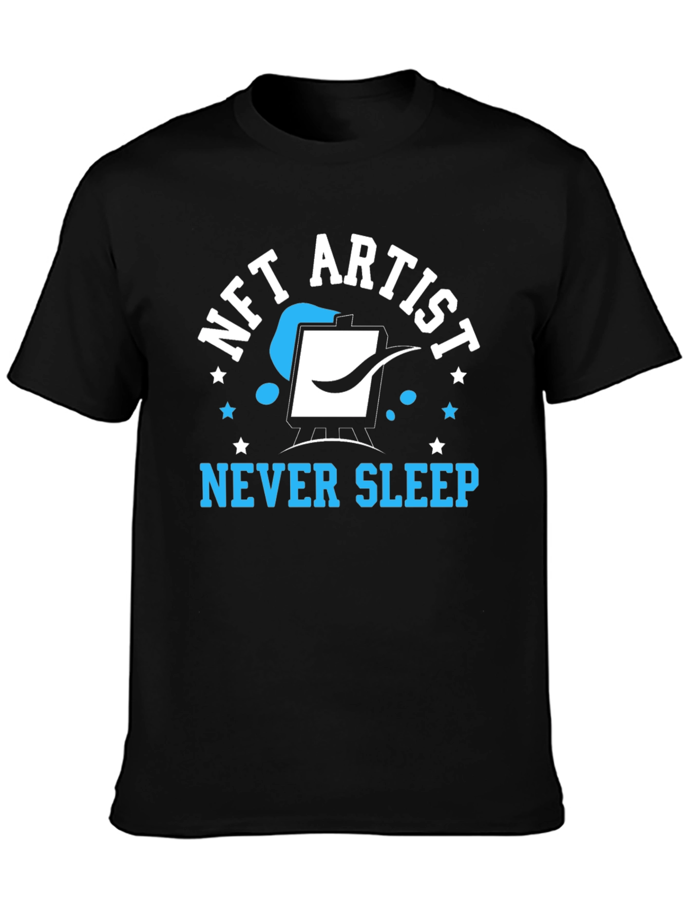 NFT Artist Never Sleep T-Shirt - Black