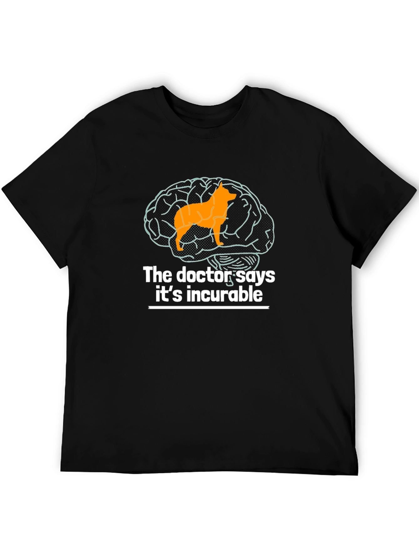 Dog Brain Funny Graphic T-Shirt