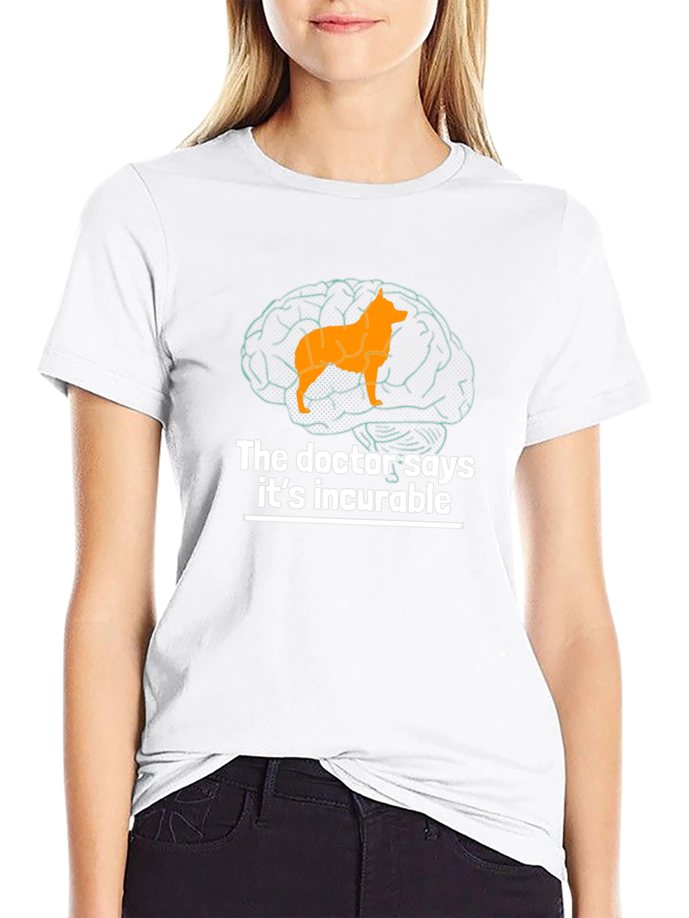 Dog Brain Funny Graphic T-Shirt