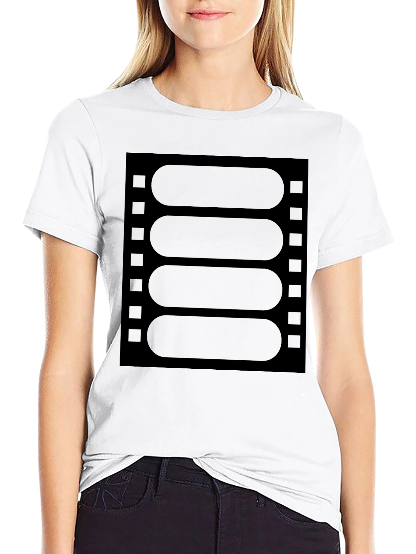 Retro Film Strip Graphic T-Shirt