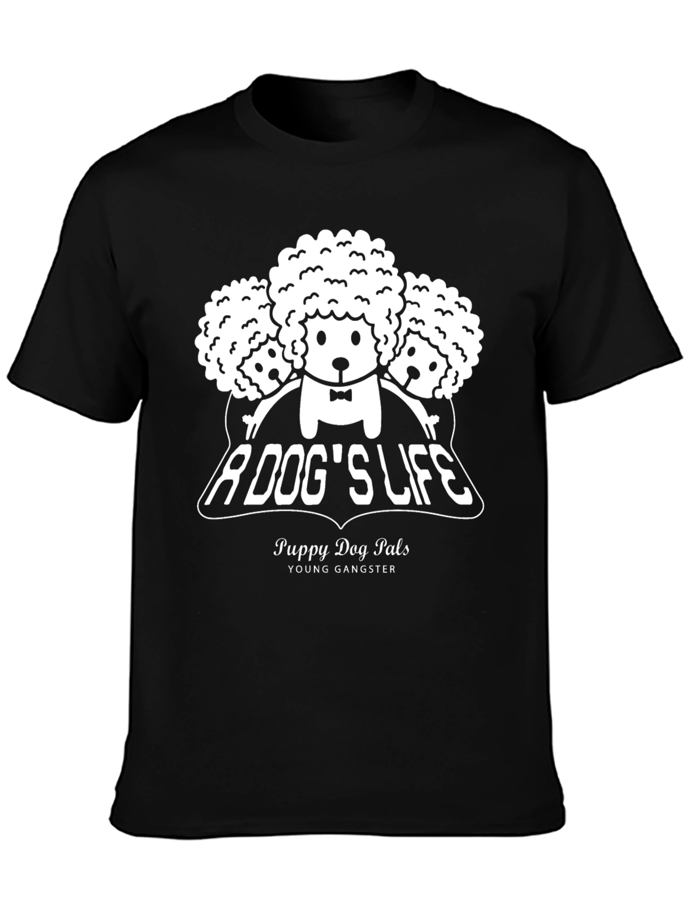 A Dogs Life Puppy Dog Pals Black Graphic Tee