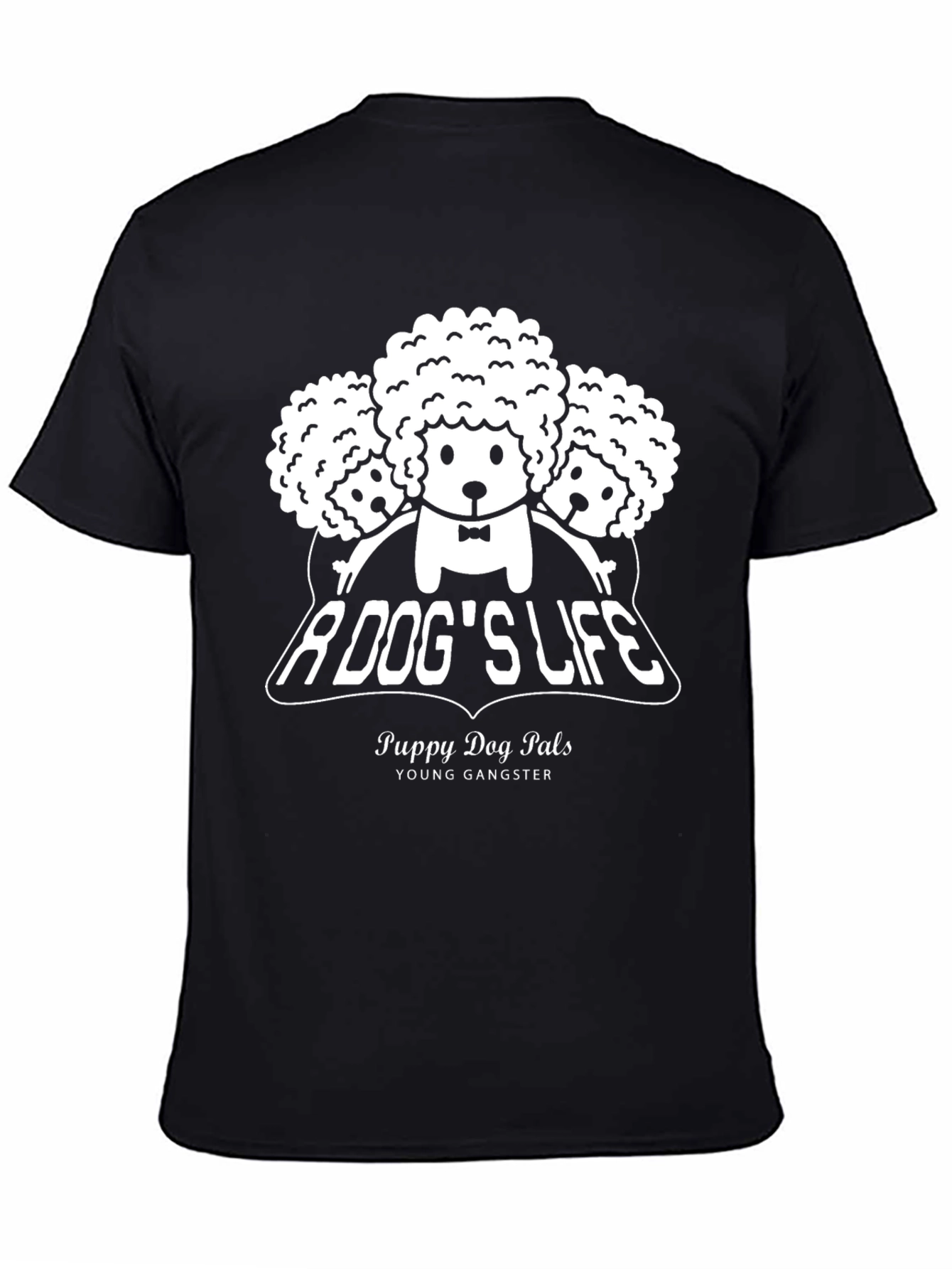 A Dogs Life Puppy Dog Pals Black Graphic Tee