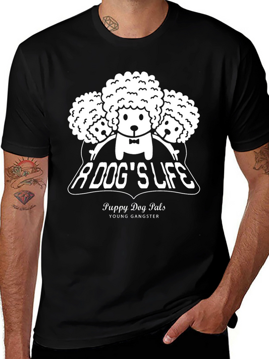A Dogs Life Puppy Dog Pals Black Graphic Tee