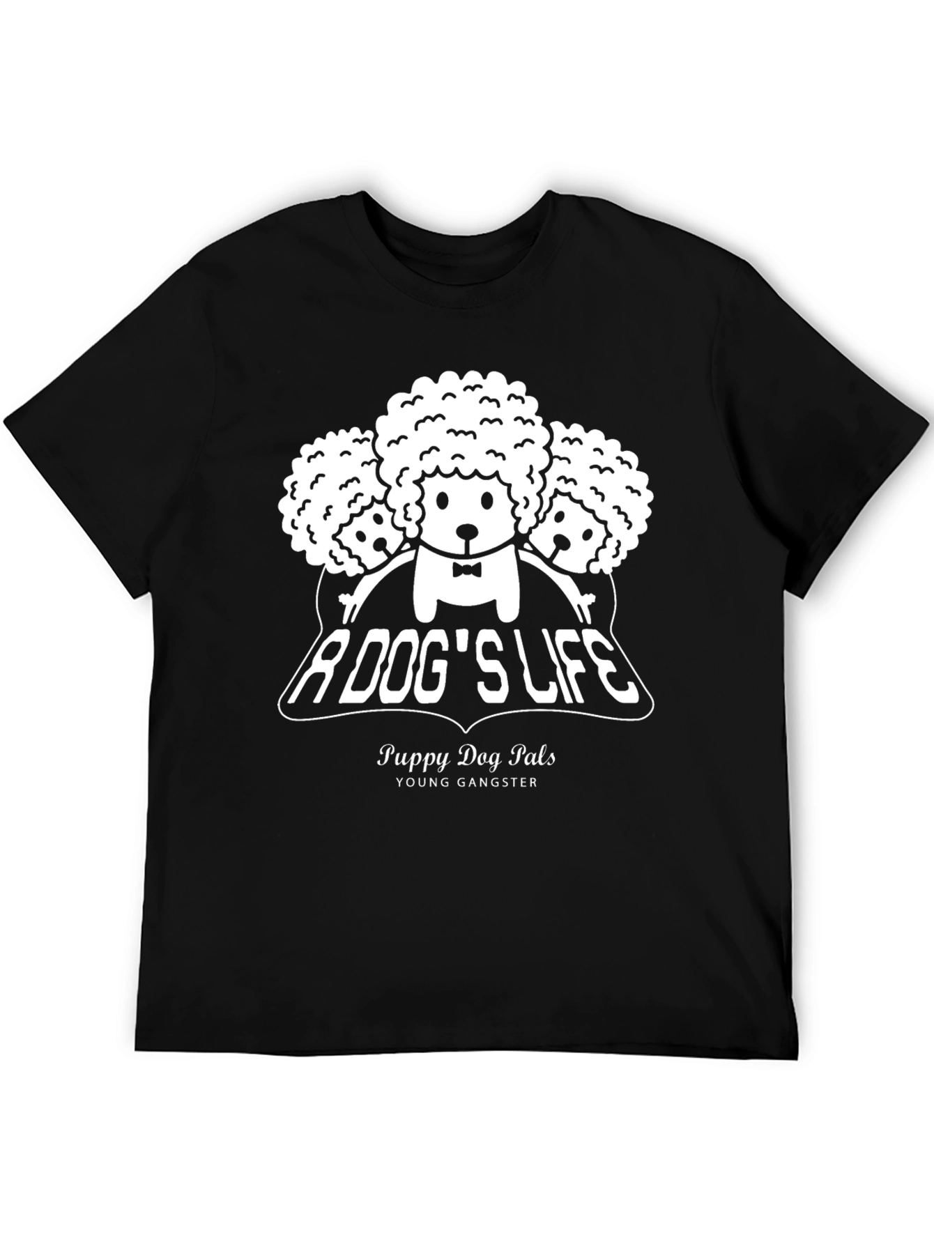 A Dogs Life Puppy Dog Pals Black Graphic Tee