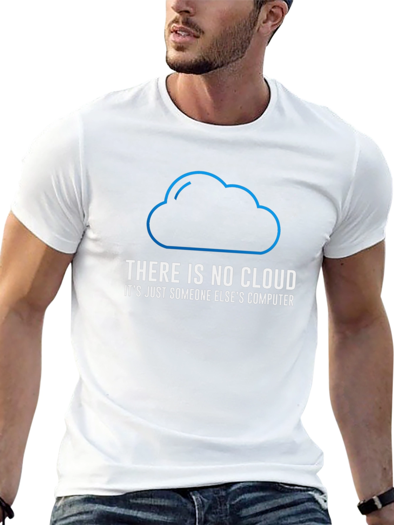 Funny There Is No Cloud T-Shirt - Programmer Gift