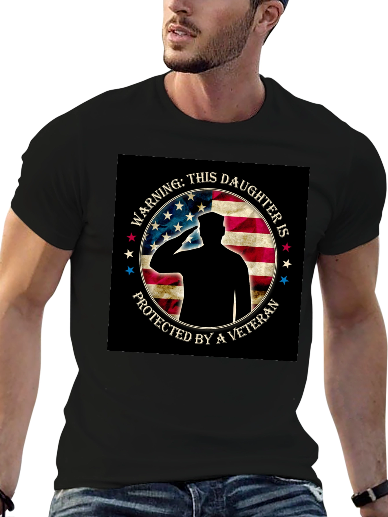 Veterans Daughter Protective Graphic T-Shirt