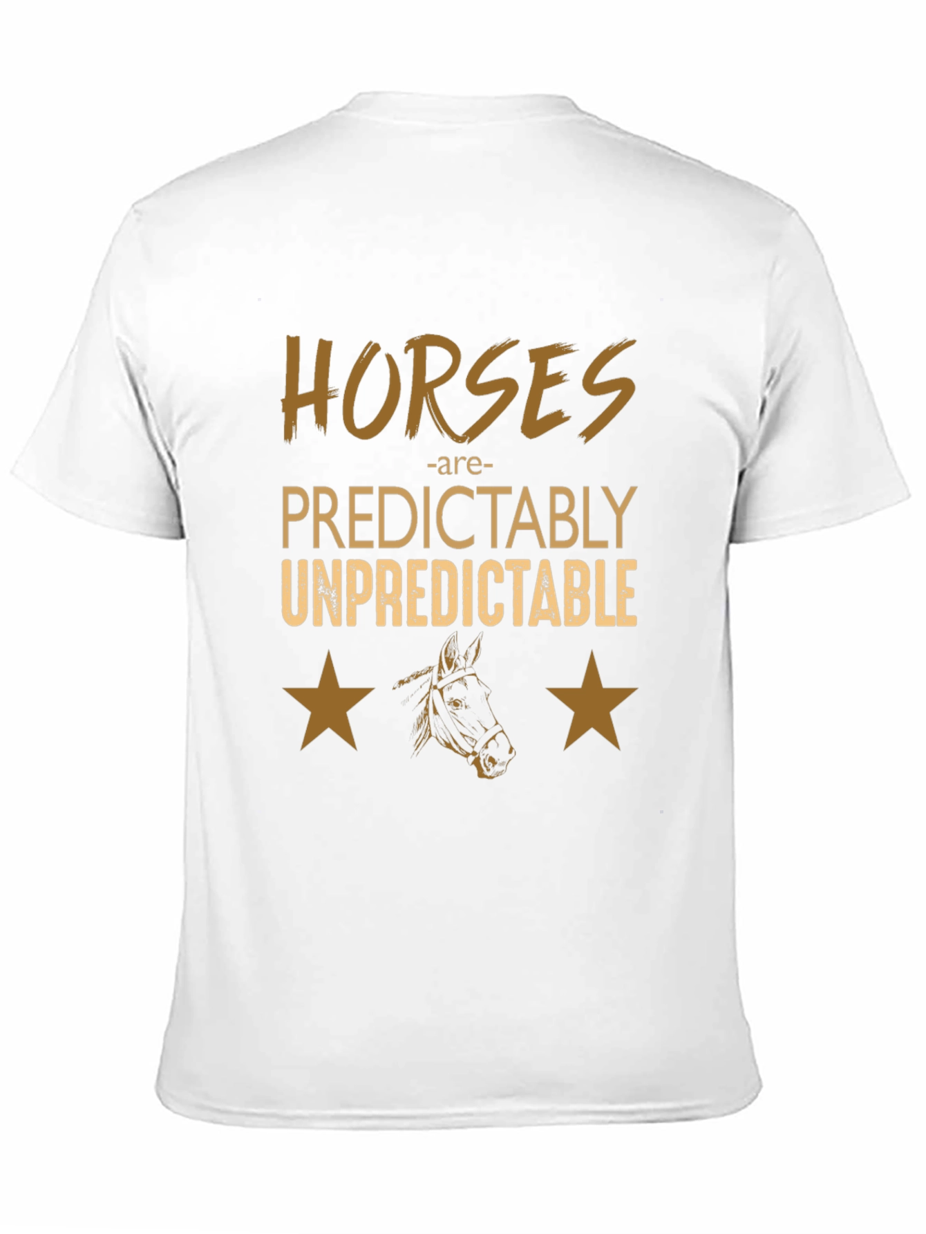 Horses Predictably Unpredictable Graphic Tee