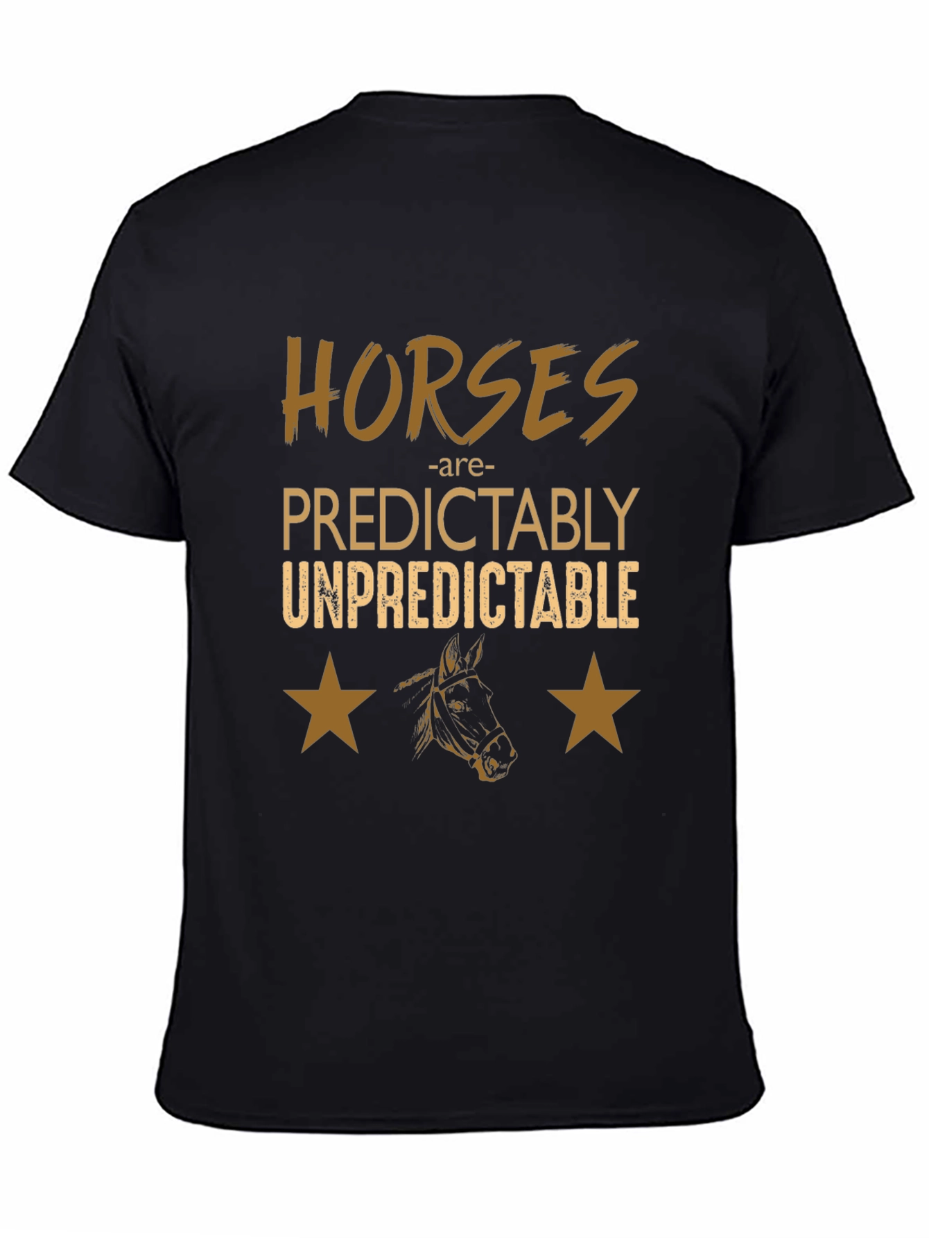 Horses Predictably Unpredictable Graphic Tee