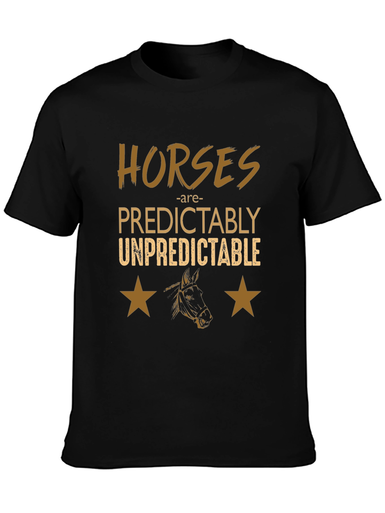 Horses Predictably Unpredictable Graphic Tee
