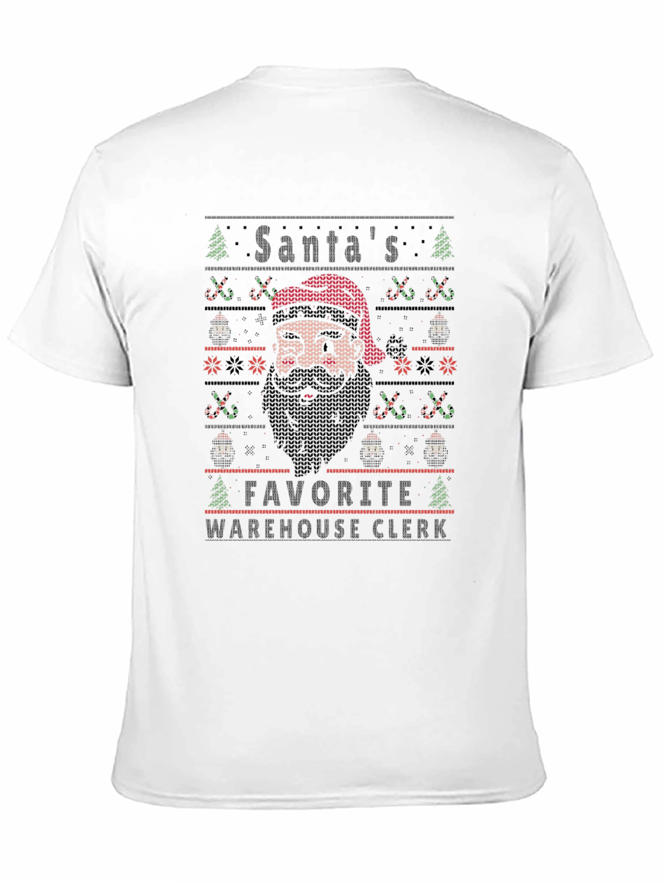Santas Favorite Warehouse Clerk Ugly Christmas Sweater T-Shirt