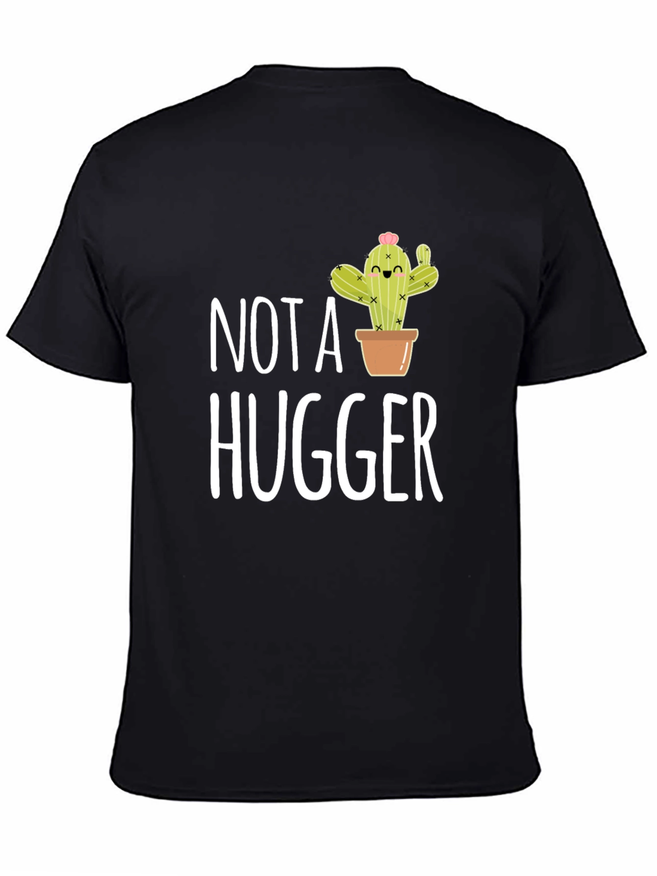 Not A Hugger Cactus Graphic T-Shirt