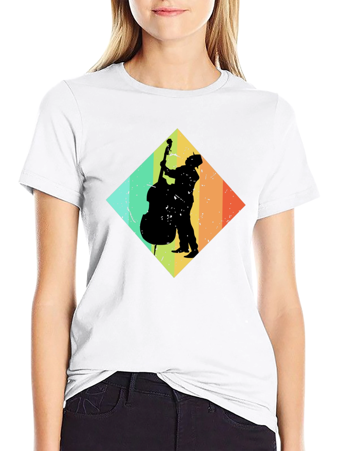 Retro Bass Player Graphic Tee