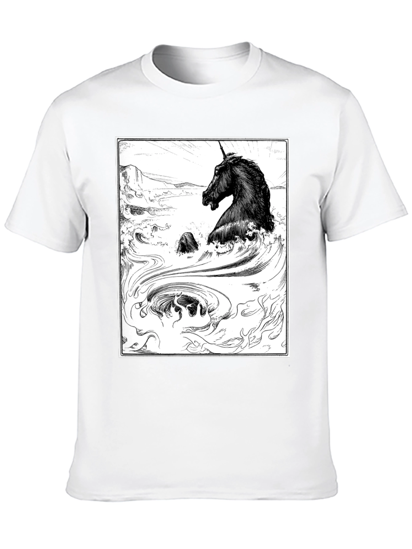 Unicorn Graphic T-Shirt - Black