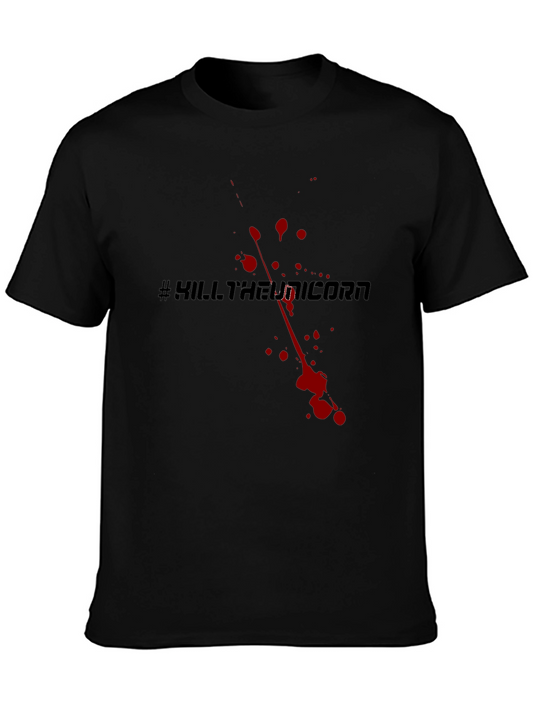 #KillTheUnicorn Black Graphic Tee - Edgy Fashion