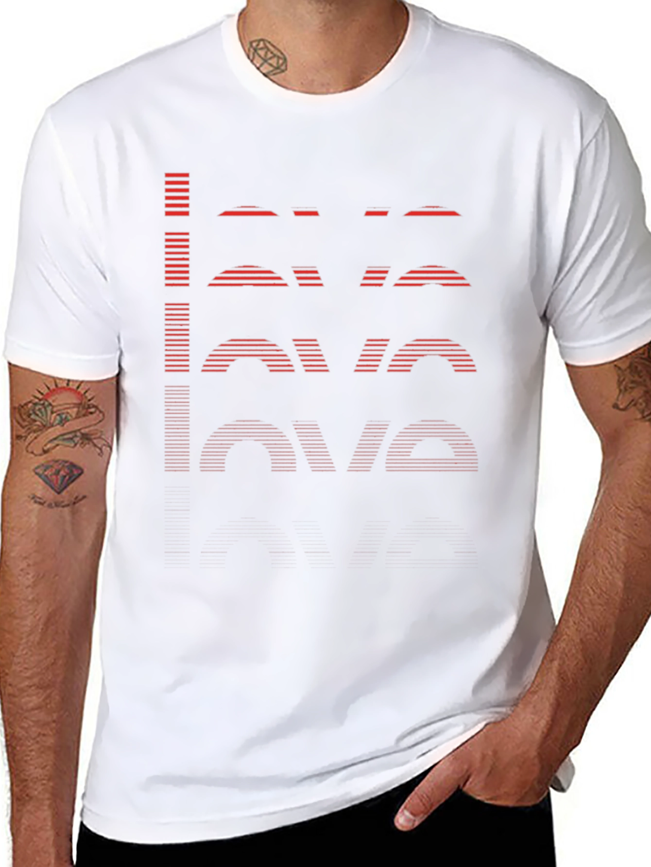 Retro LOVE Graphic Black T-Shirt