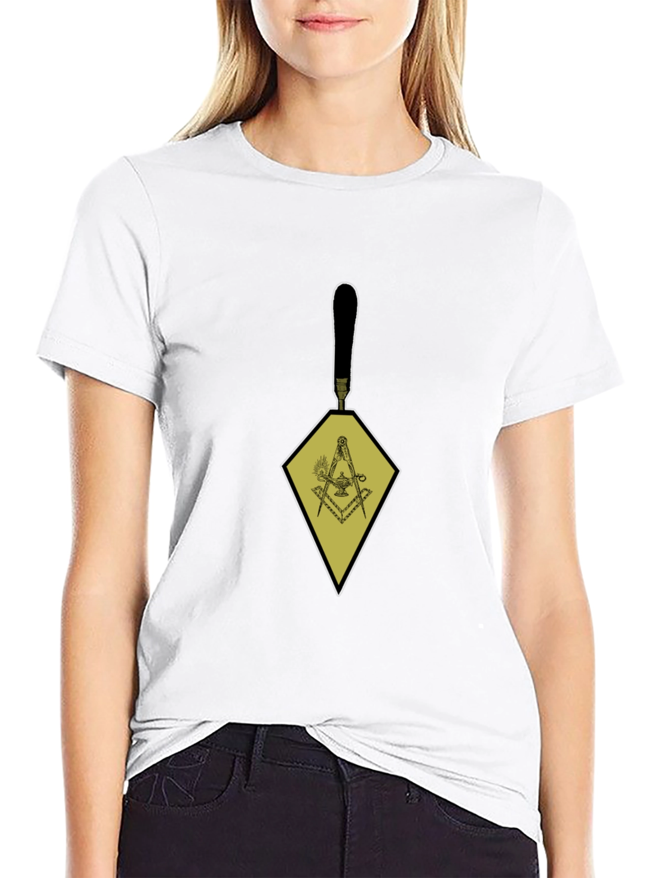 Masonic Trowel Graphic Tee - Black