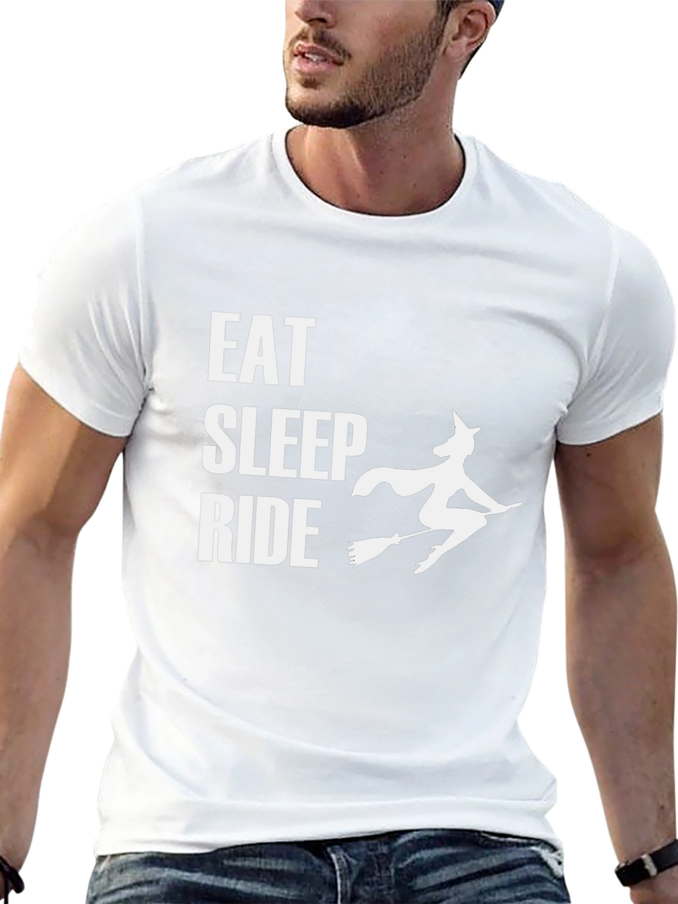 Eat Sleep Ride Witch Graphic Tee