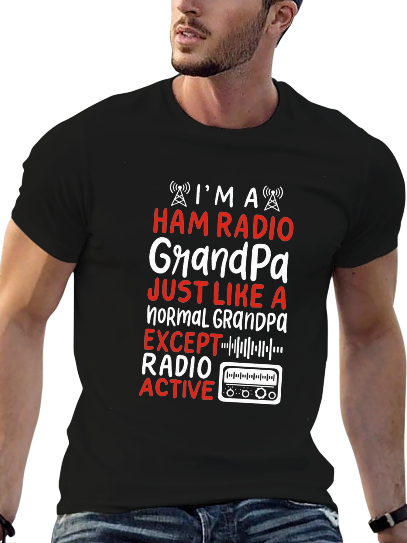 Ham Radio Grandpa T-Shirt - Radio Active