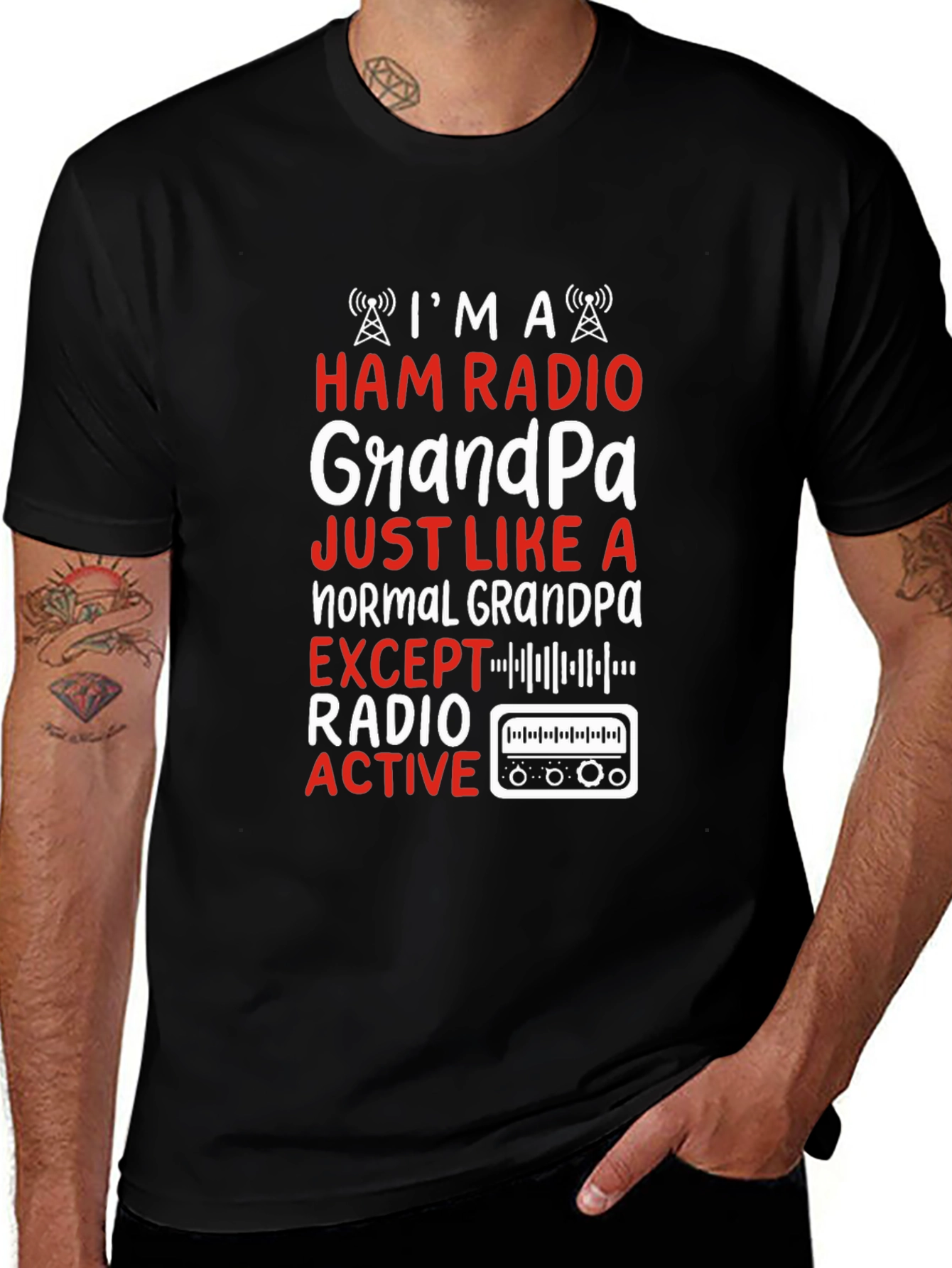 Ham Radio Grandpa T-Shirt - Radio Active