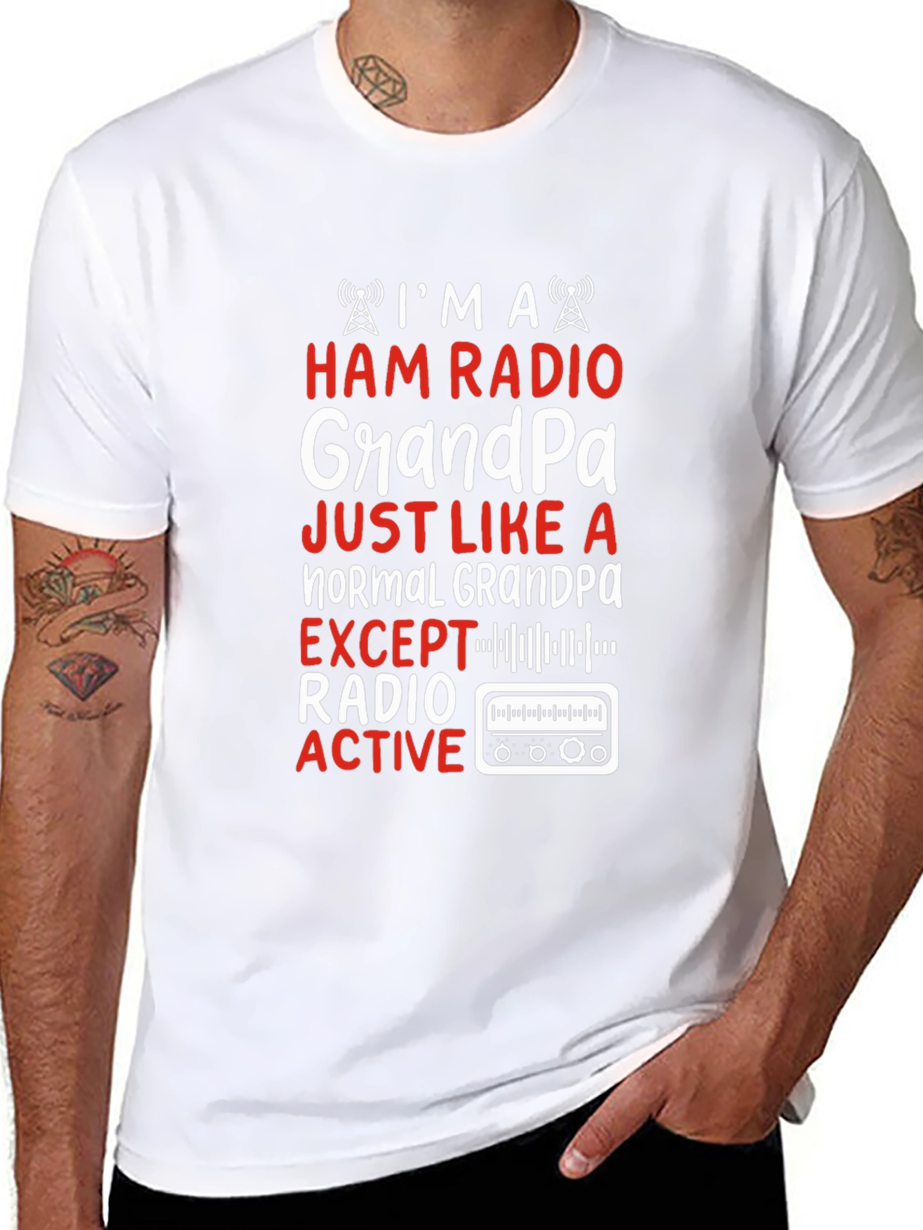 Ham Radio Grandpa T-Shirt - Radio Active