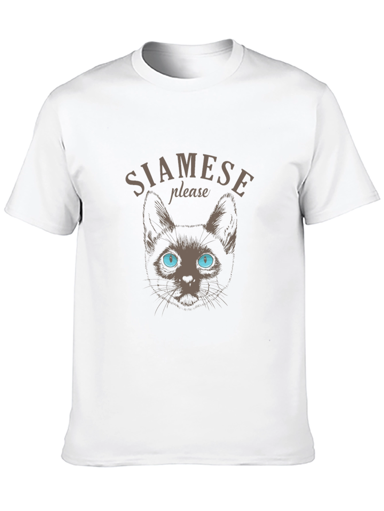 Siamese Cat Graphic Tee - Soft Cotton Blend