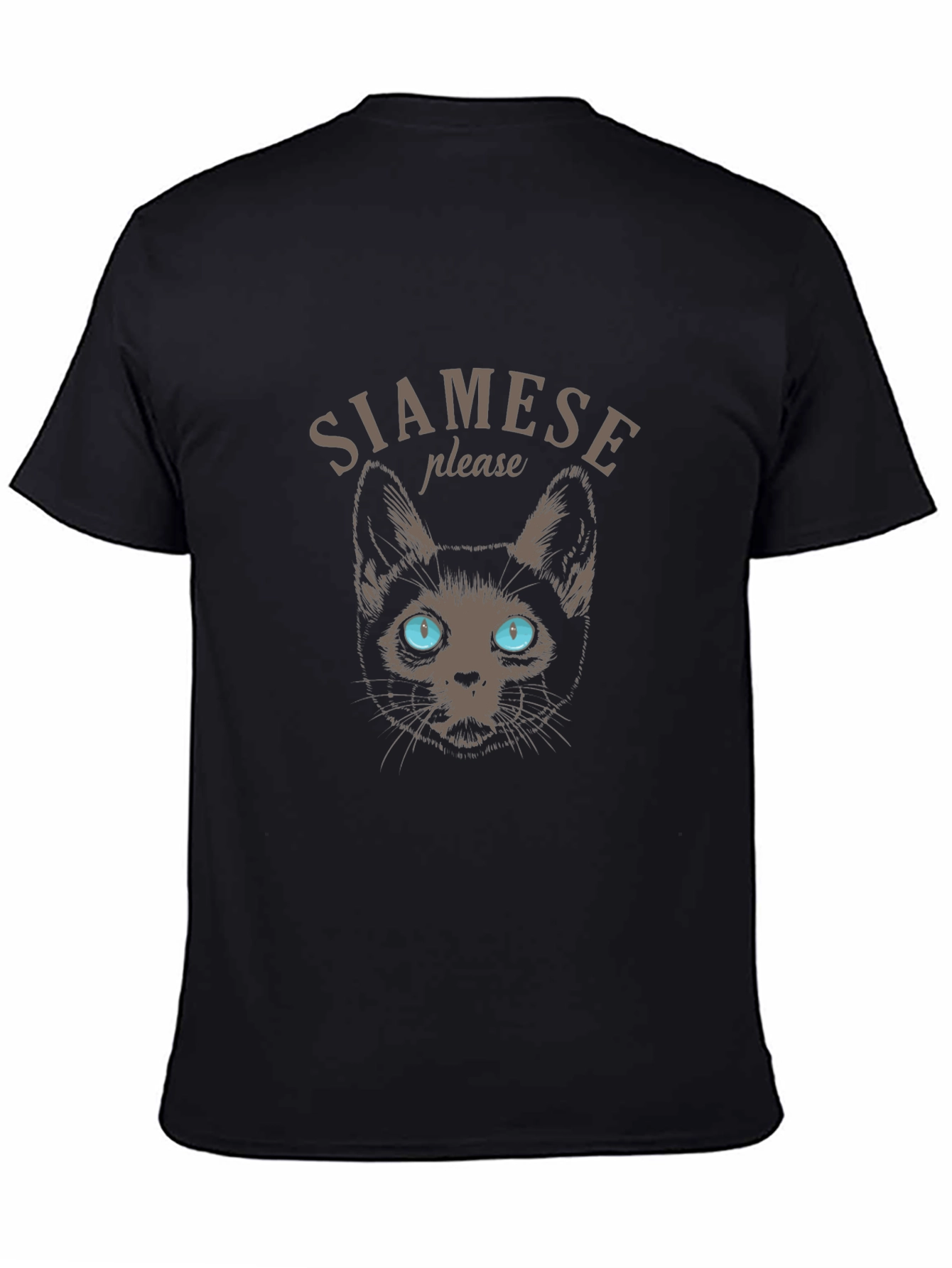 Siamese Cat Graphic Tee - Soft Cotton Blend
