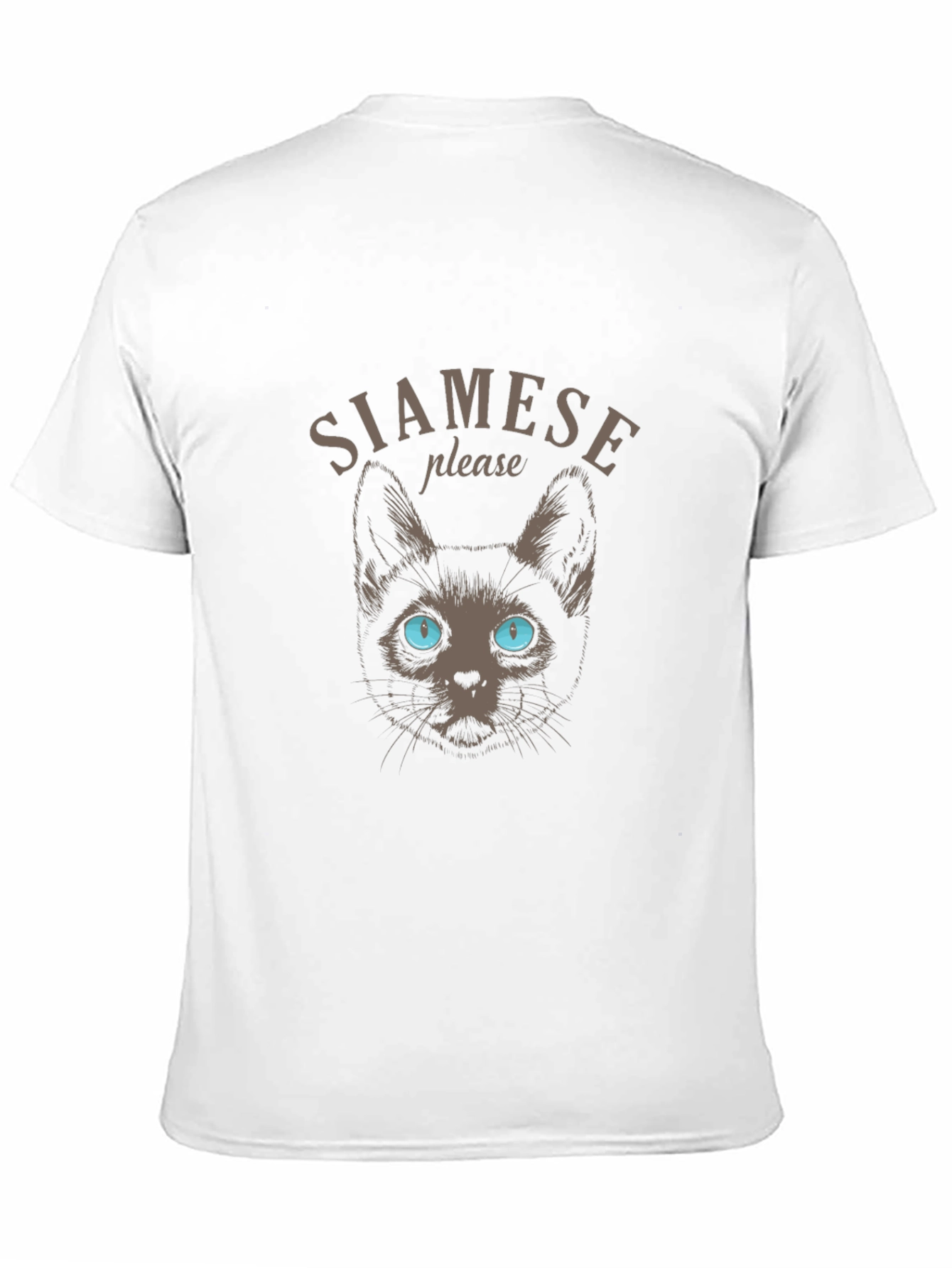 Siamese Cat Graphic Tee - Soft Cotton Blend