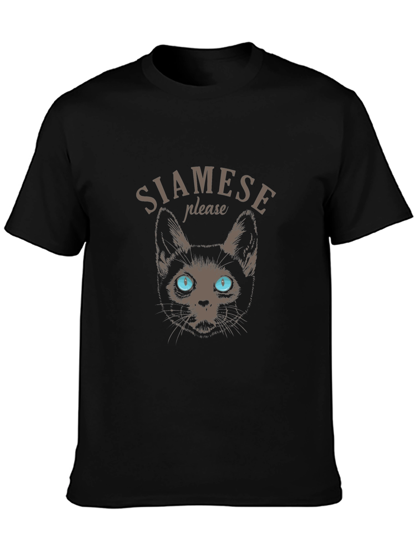 Siamese Cat Graphic Tee - Soft Cotton Blend