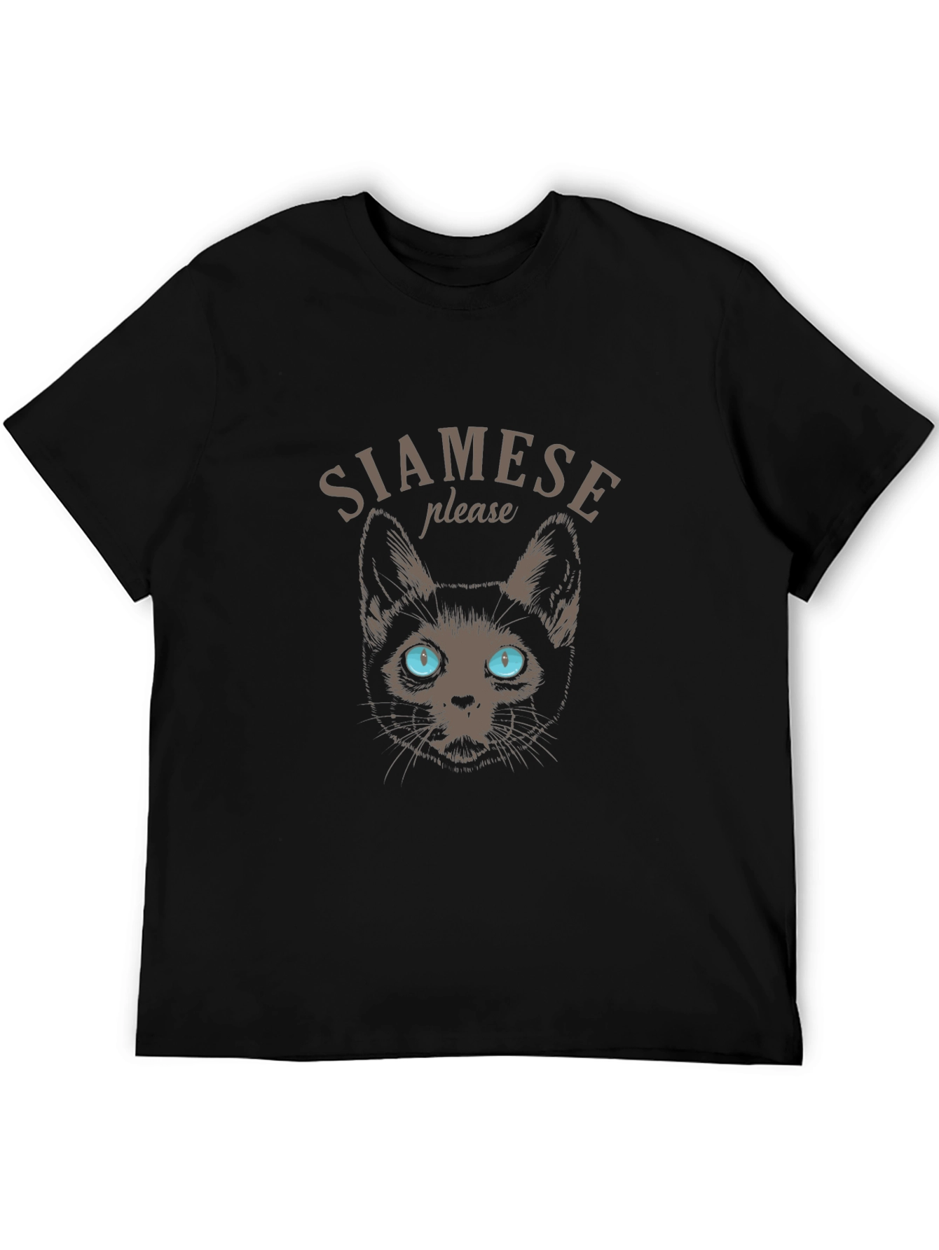 Siamese Cat Graphic Tee - Soft Cotton Blend