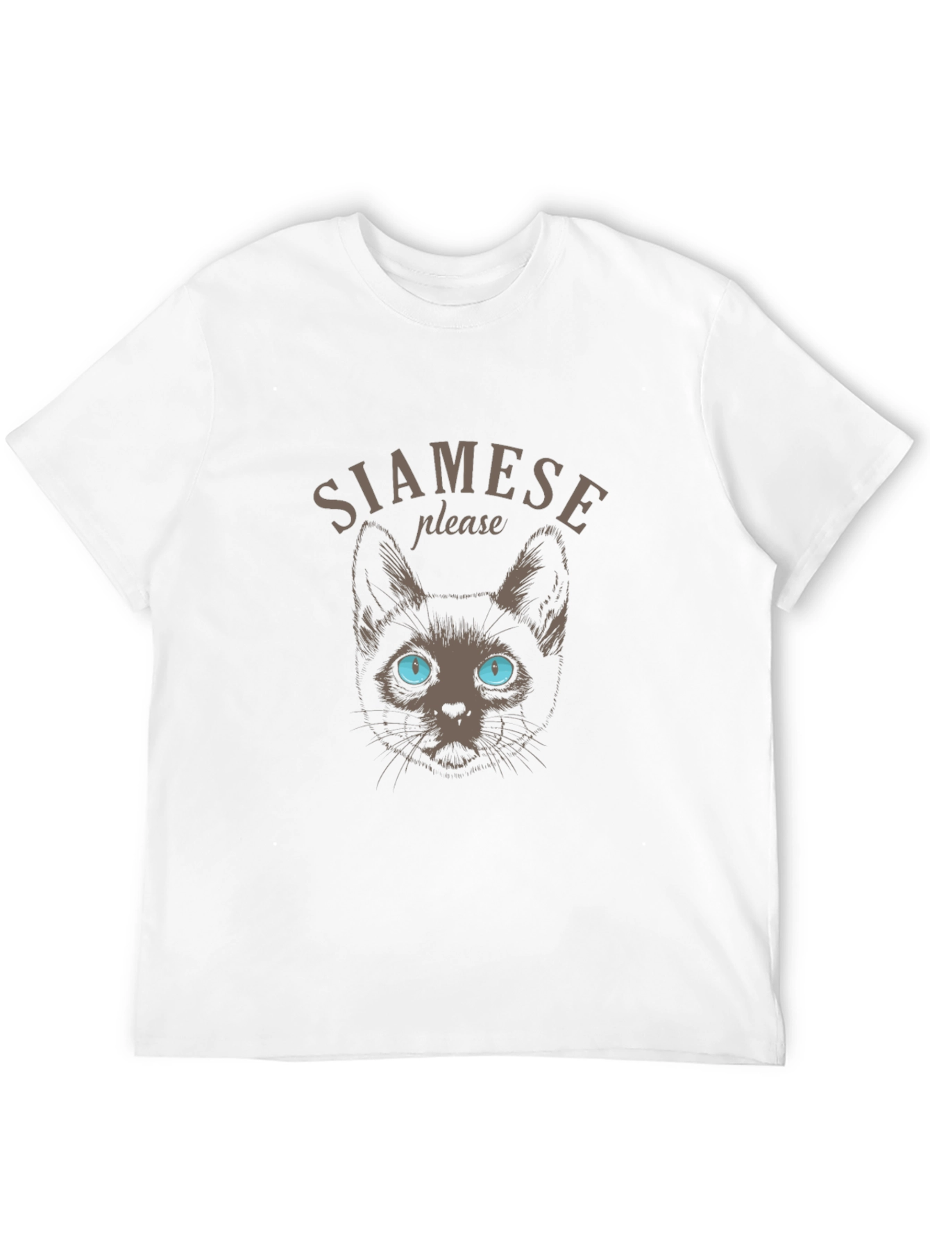 Siamese Cat Graphic Tee - Soft Cotton Blend