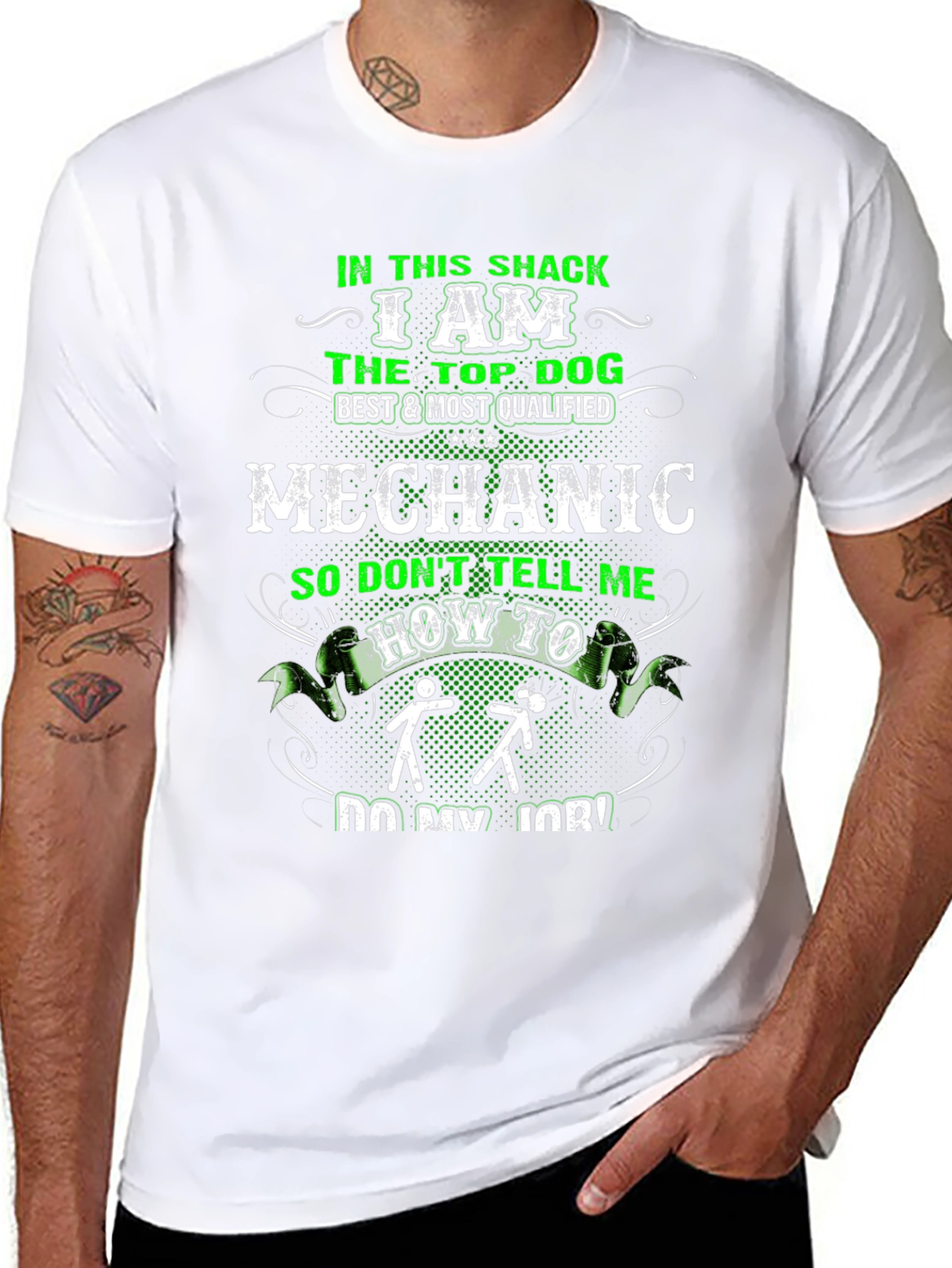 Mechanic Top Dog Graphic Tee