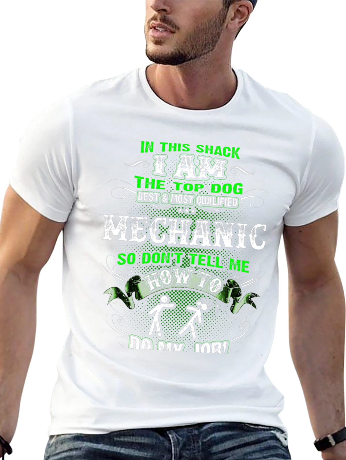 Mechanic Top Dog Graphic Tee