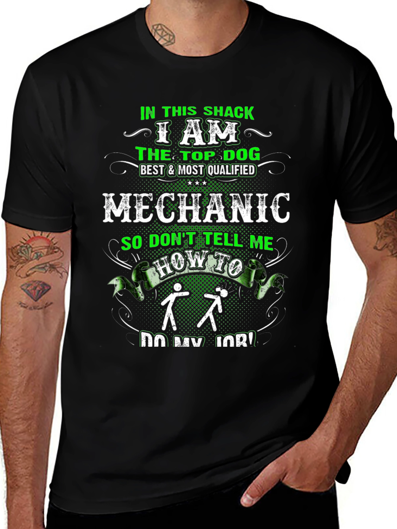 Mechanic Top Dog Graphic Tee