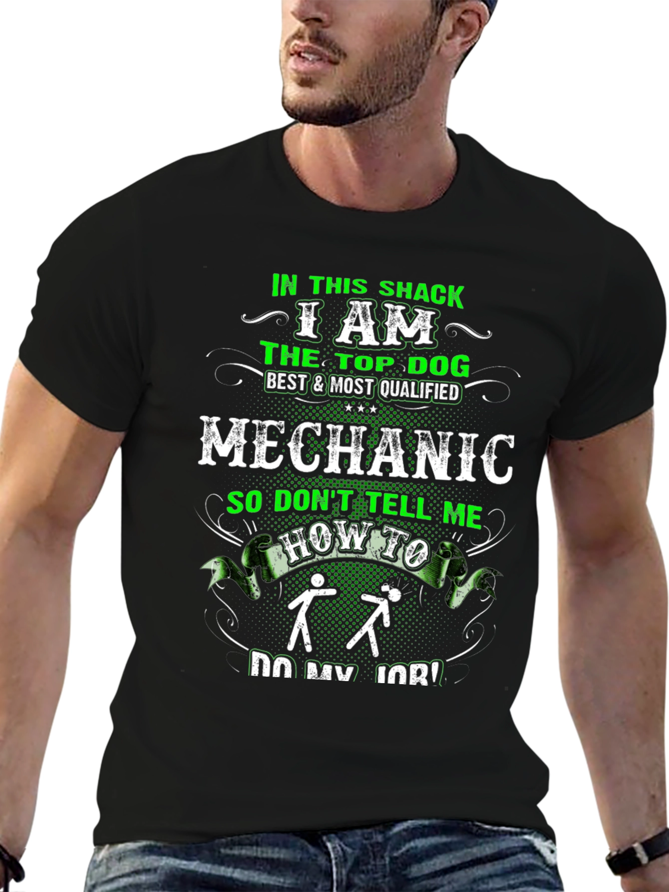 Mechanic Top Dog Graphic Tee