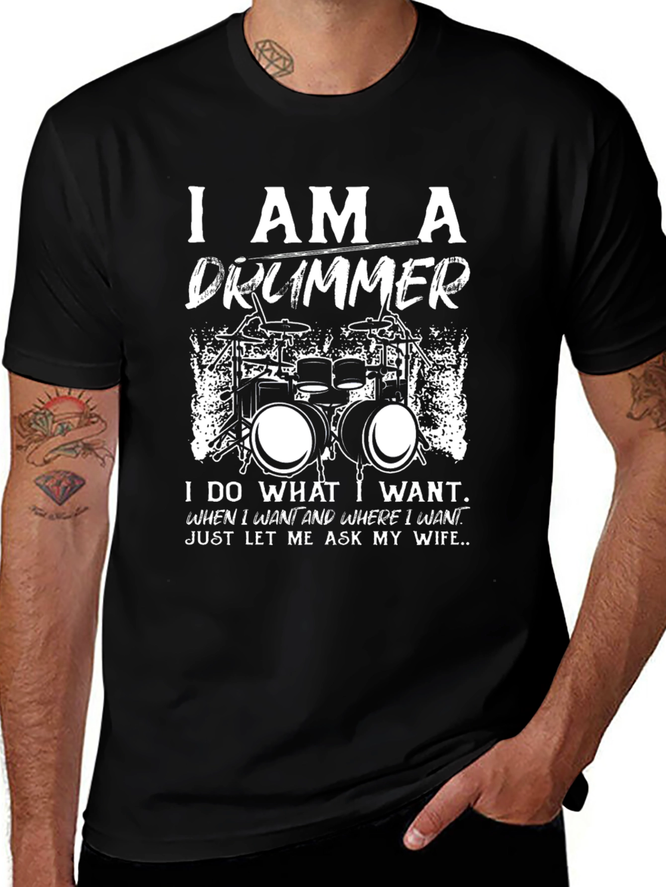 I Am A Drummer Graphic T-Shirt