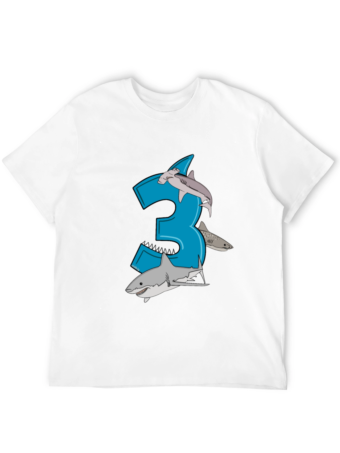 Shark Birthday Number 3 T-Shirt