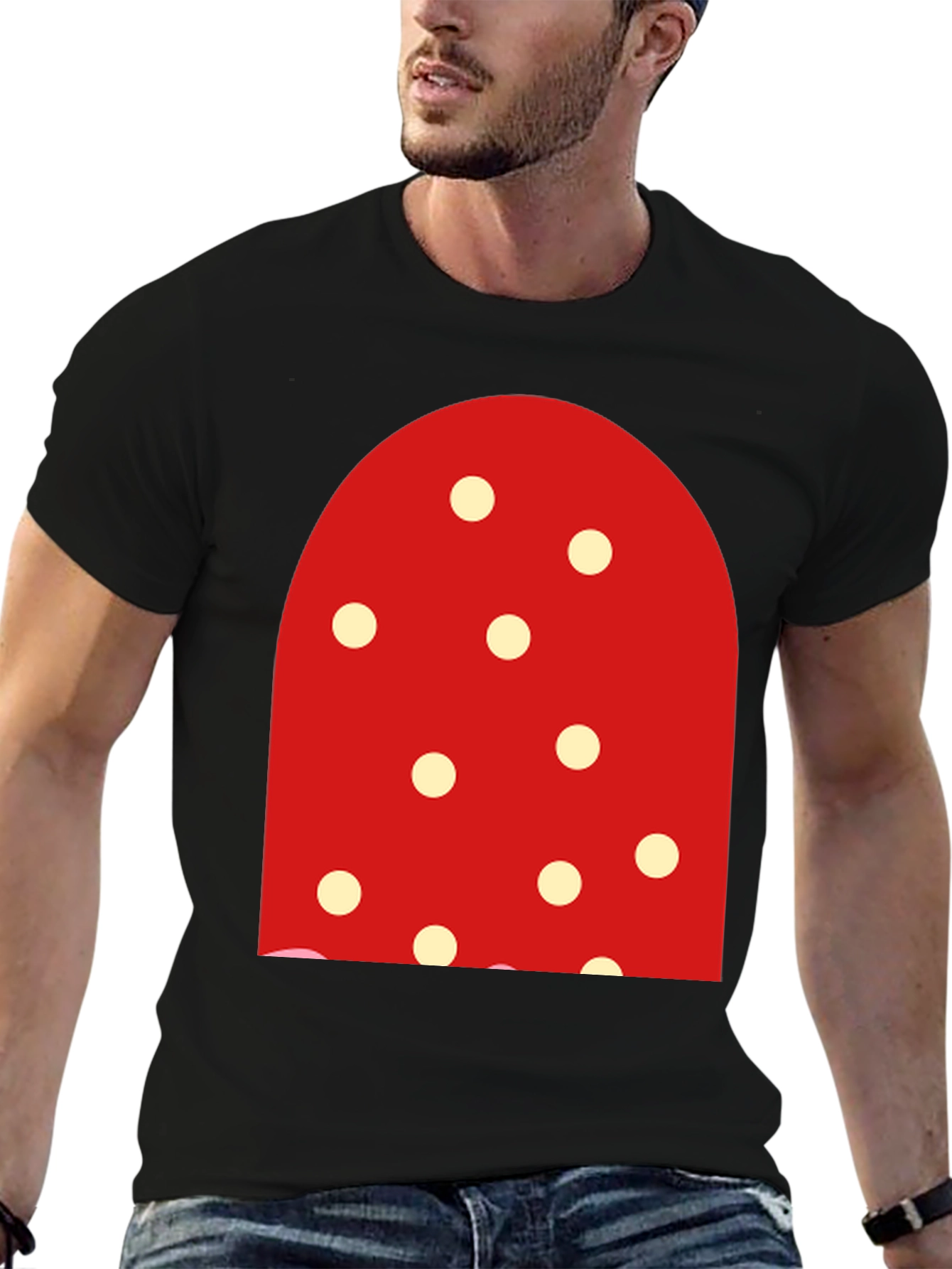 Polka Dot Mushroom T-Shirt - Fun & Unique!