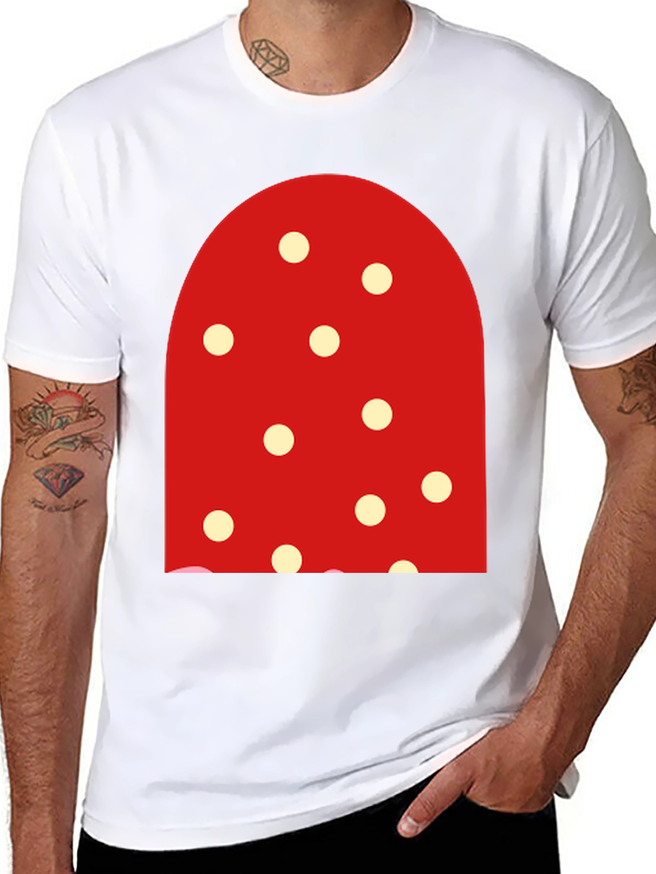 Polka Dot Mushroom T-Shirt - Fun & Unique!