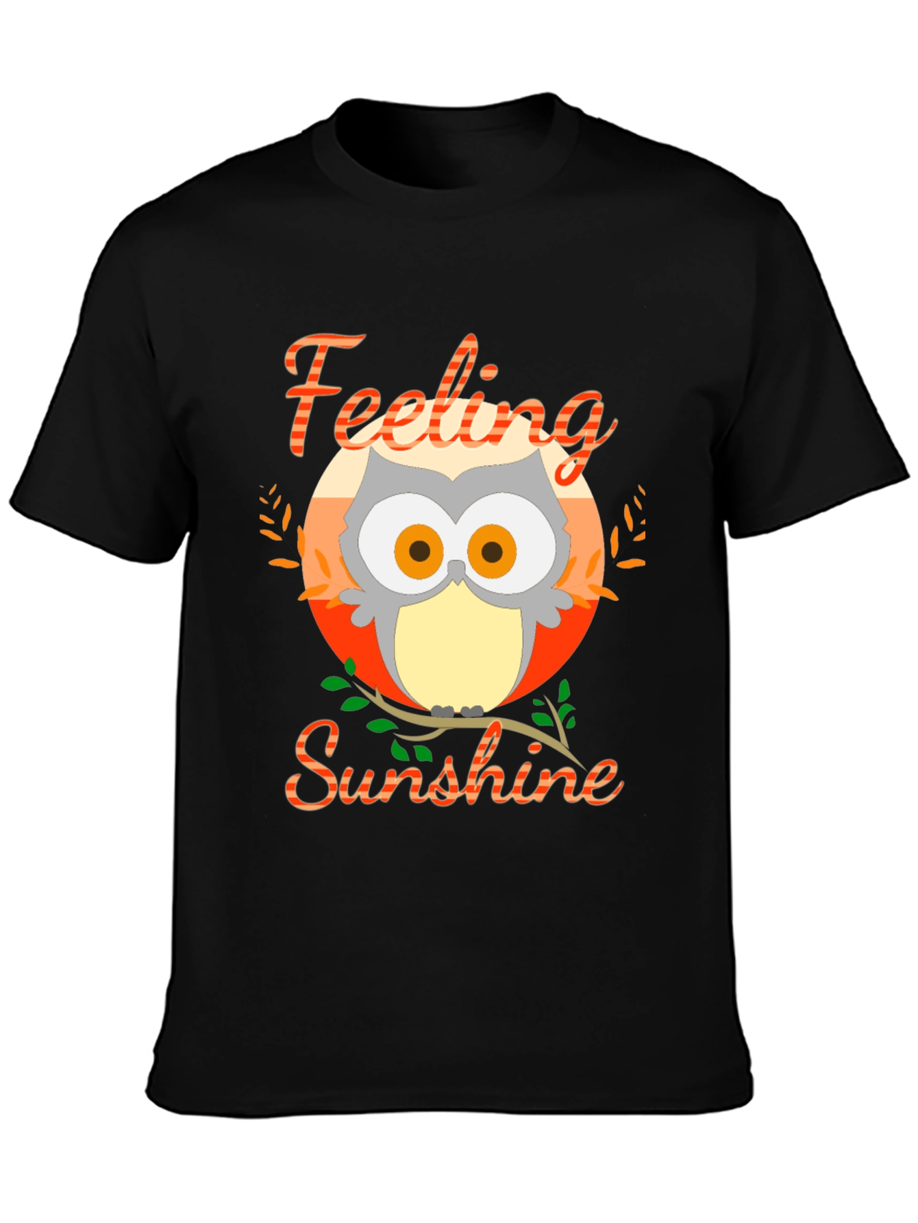 Feeling Sunshine Owl Graphic T-Shirt