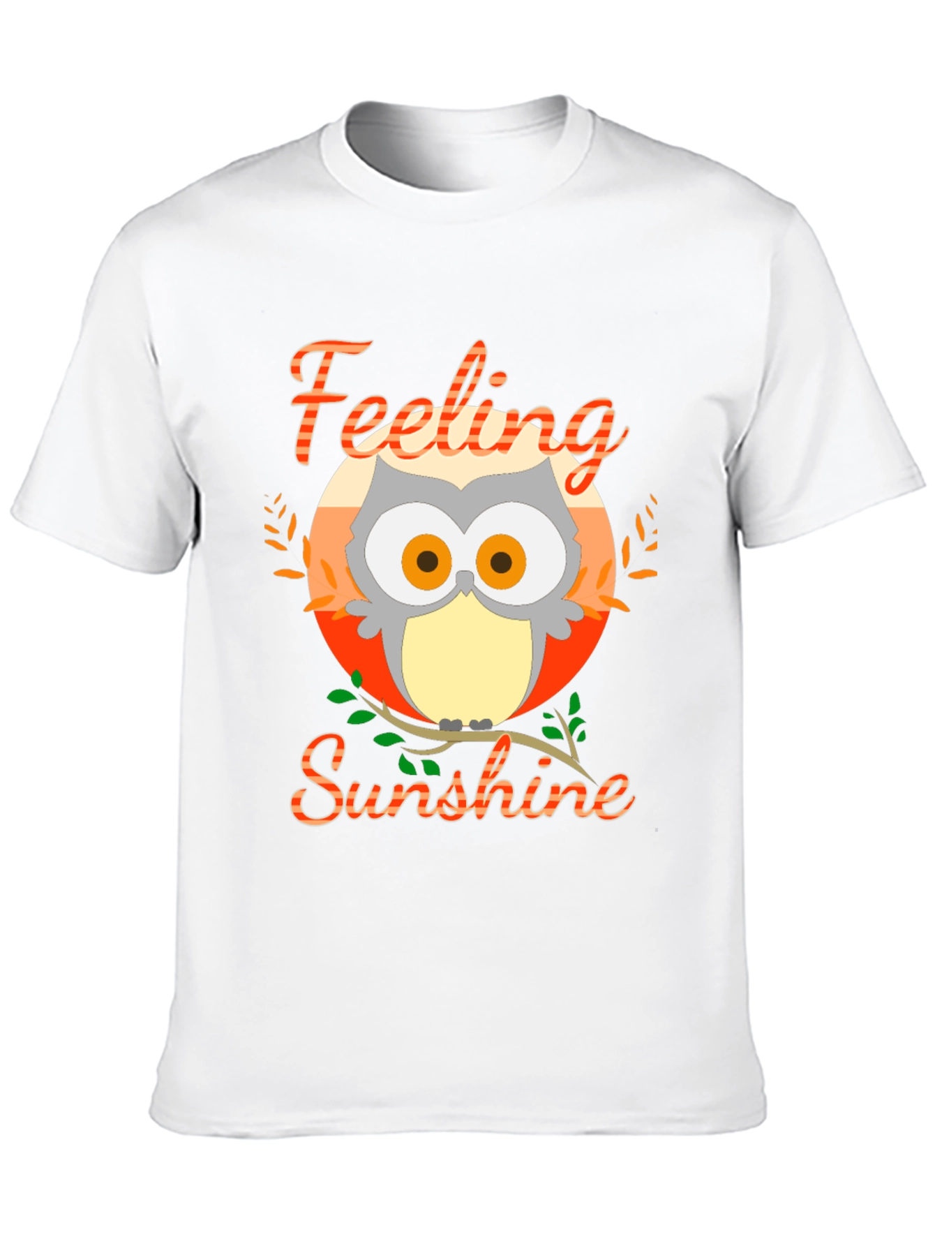 Feeling Sunshine Owl Graphic T-Shirt
