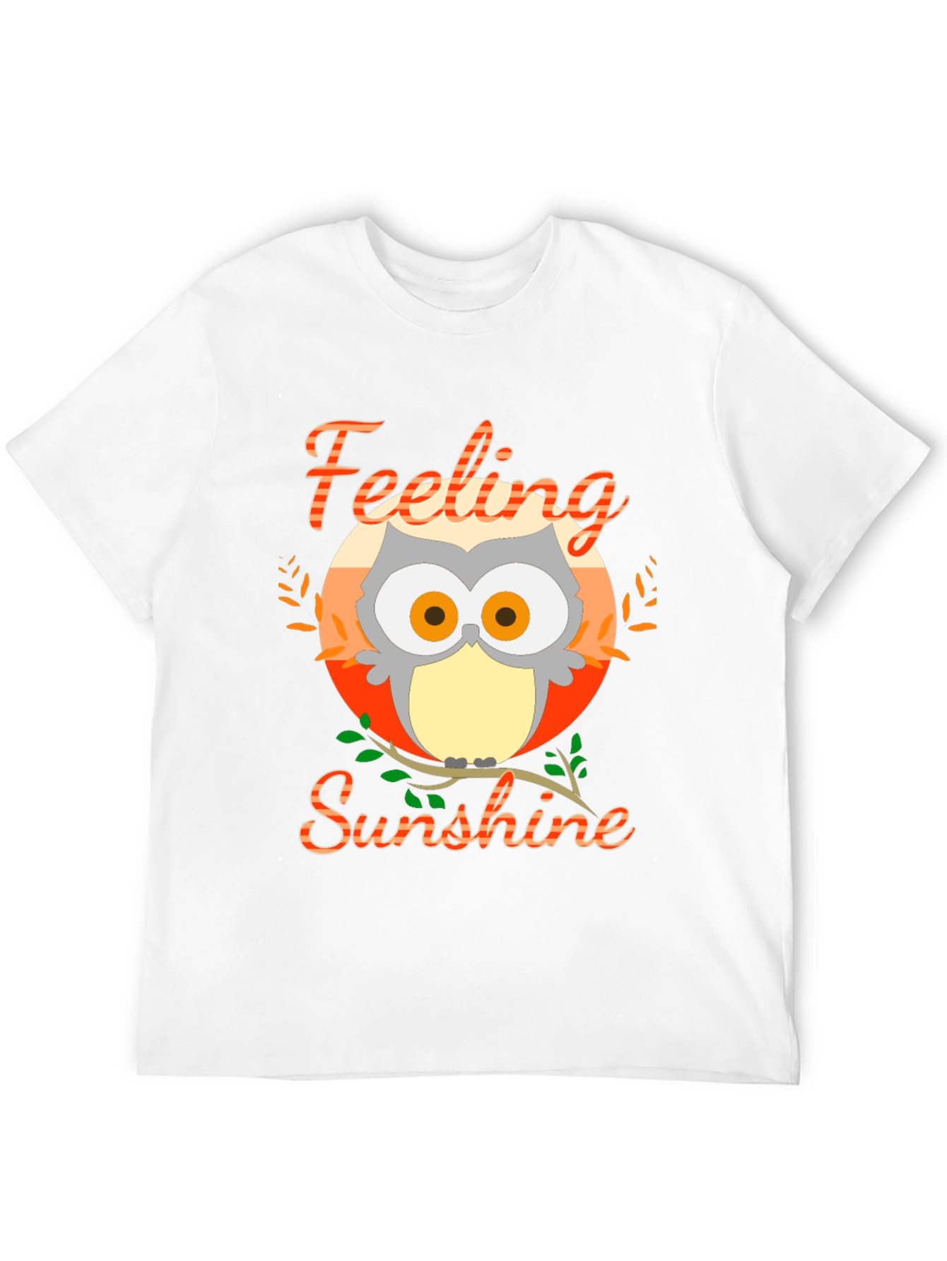 Feeling Sunshine Owl Graphic T-Shirt