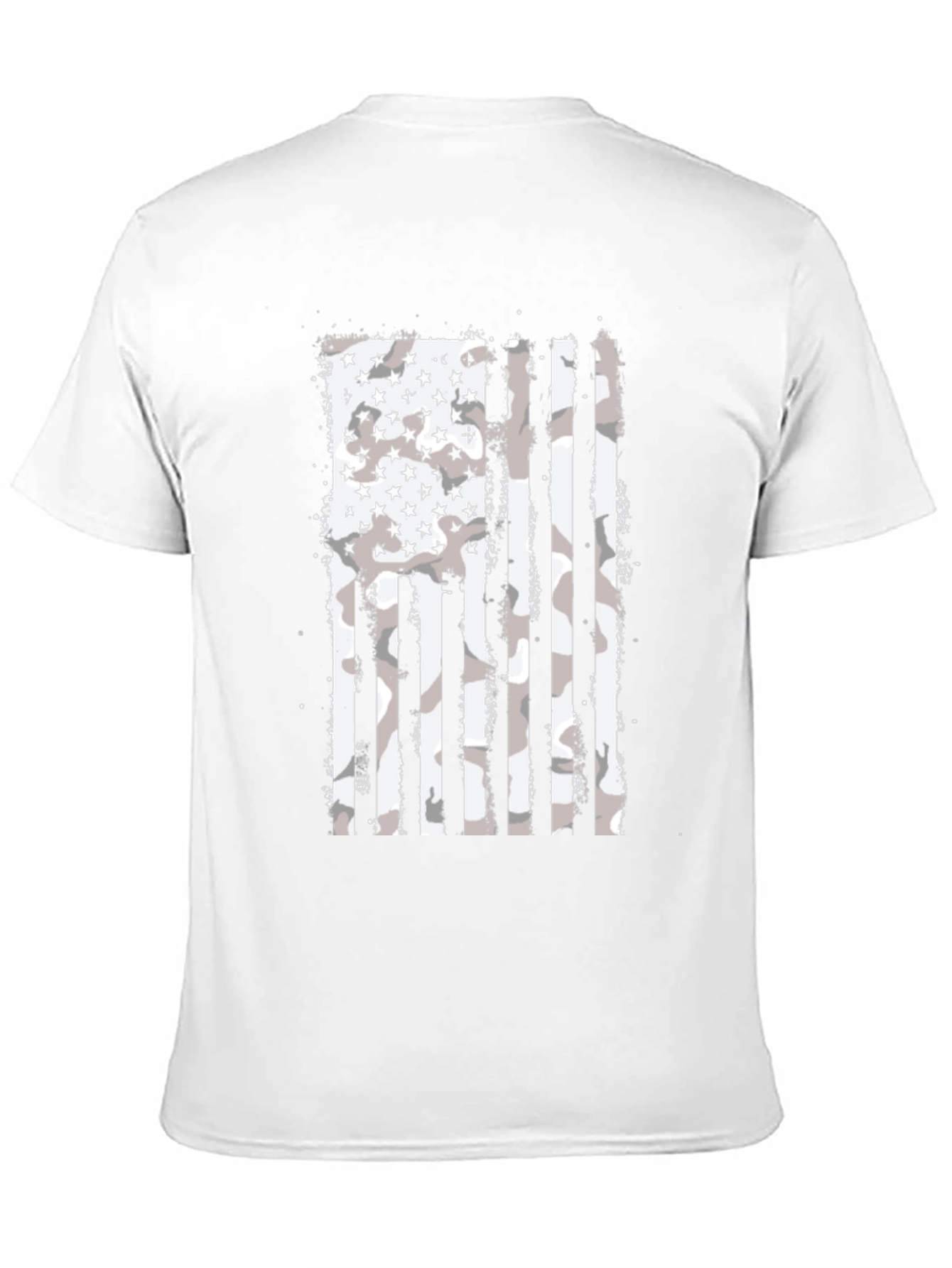 Camo American Flag Graphic T-Shirt