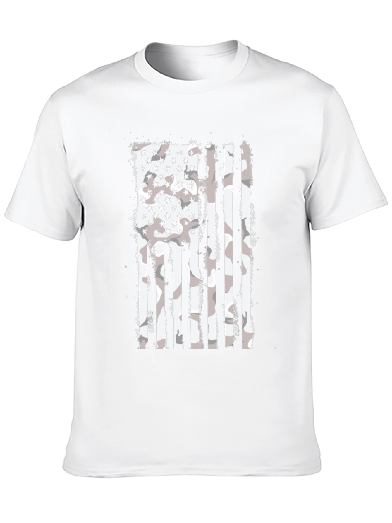 Camo American Flag Graphic T-Shirt